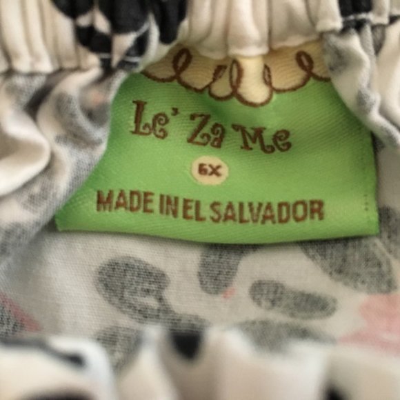 Le' Za Me Girl's Hand Smocked Bishop Sleeve Dress - Picture 5 of 5